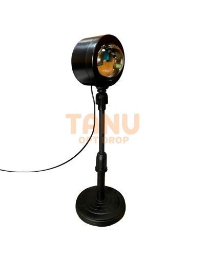 Портативная настольная LED лампа Q7 LED для селфи с эффектом заката 28-38 см Солнце 