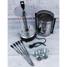 Электрическая кухонная шашлычница Electric Mug на 5 шампуров 1000Вт
