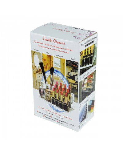 Органайзер-стойка для косметики Cosmetic Storage, 22*12*8 см, прозрачный