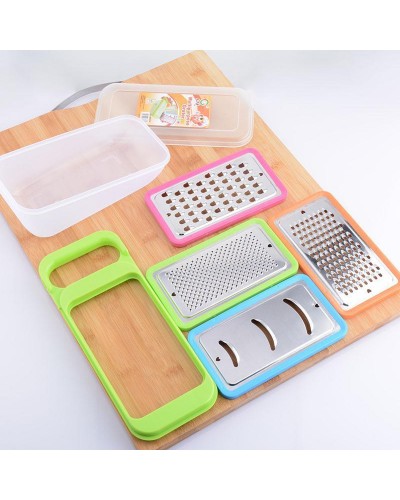 Терка с контейнером Grater set, с 4 насадками