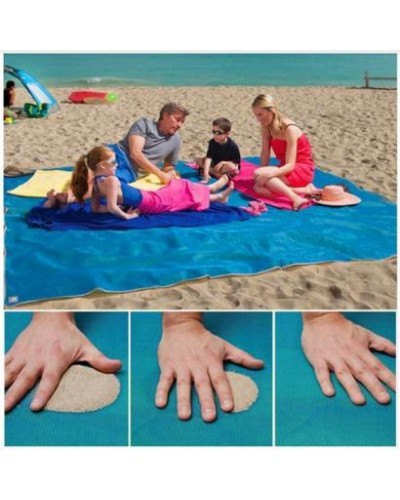 Пляжный коврик Антипесок Sand leacage  150х200 см, голубой