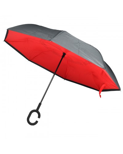 Ветрозащитный двойной зонт Supretto, красный