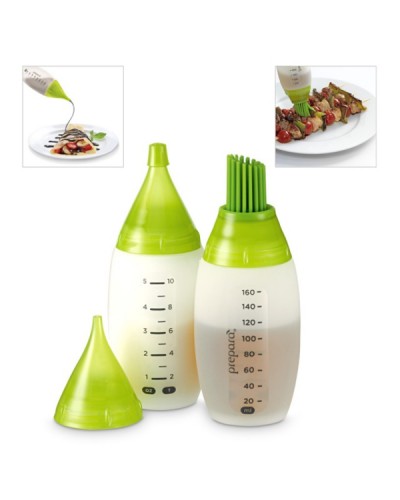Бутылки для соуса Chefes botlle kit силиконовые теплостойкие