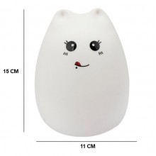 Силиконовый LED ночник-лампа "Кошечка" Supretto. Свет комфорта для сладких снов