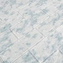 Декоративная 3D панель MVA гибкая стеновая 10 шт., серо-зеленая 70*77 см