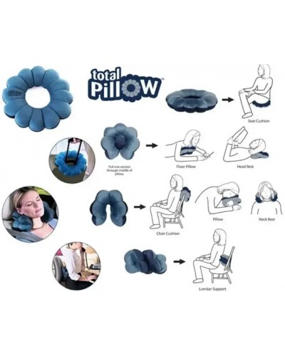 Универсальная подушка-трансформер для путешествий MVA Total Pillow. Отдыхайте удобно где угодно
