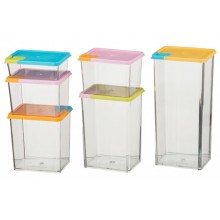 Набор контейнеров для сыпучих продуктов Stackable and space-Savvy 6 шт. Порядок на кухне – легко, удобно, красиво.