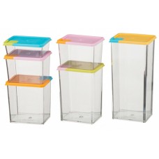 Набор контейнеров для сыпучих продуктов Stackable and space-Savvy 6 шт. Порядок на кухне – легко, удобно, красиво.
