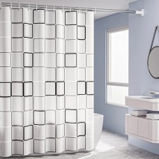 Шторка для душа Supretto с пластиковыми кольцами 180х180 см. Ваша ванна – уют и порядок