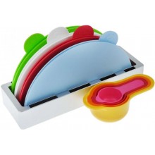 Набор разделочных досок с мерными чашами на подставке index chopping board set. Cтиль, удобство и порядок на вашей кухне