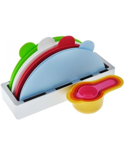 Набор разделочных досок с мерными чашами на подставке index chopping board set. Cтиль, удобство и порядок на вашей кухне