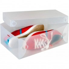 Коробка прозрачная Supretto с крышкой для обуви 4 шт.