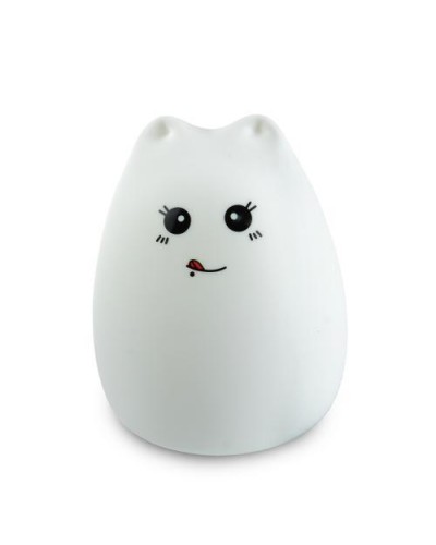 Силиконовый LED ночник-лампа "Кошечка" Supretto. Свет комфорта для сладких снов