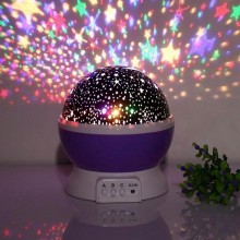 Проектор-ночник звездного неба Star Master Dream Rotating СТ, фиолетовый