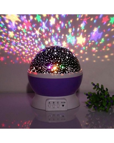 Проектор-ночник звездного неба Star Master Dream Rotating СТ, фиолетовый