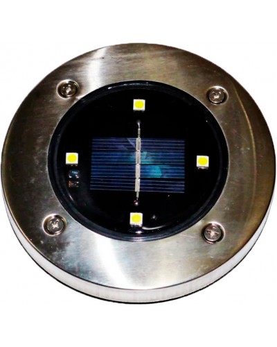 Уличный светильник на солнечной батарее "Bell Howell Disk lights" (4 led) Черный