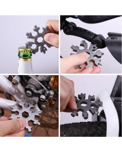 Универсальный гаечный ключ Снежинка СТ Multitool Snowflake Tool Черный