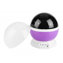 Проектор-ночник звездного неба Star Master Dream Rotating СТ, фиолетовый
