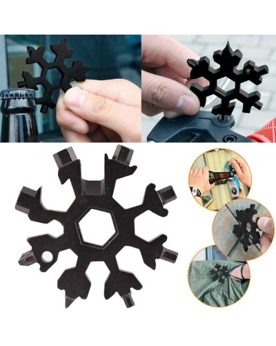 Универсальный гаечный ключ Снежинка СТ Multitool Snowflake Tool Черный