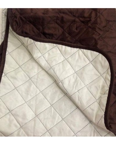 Двустороннее покрывало накидка на кресло Dy Couch Coat - Коричневая