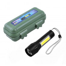 Компактный мощный аккумуляторный LED фонарик BL с USB зарядкой