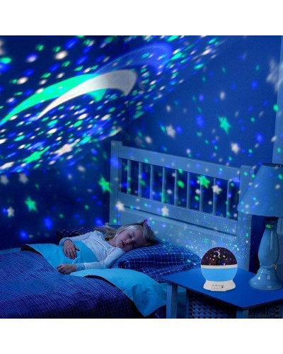 Вращающийся проектор звездного неба Star Master СТ Dream Rotating, Синий 2,5W
