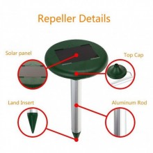Ультразвуковой отпугиватель для кротов, мышей, крыс, змей Solar Rodent Repeller