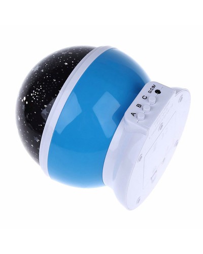 Вращающийся проектор звездного неба Star Master СТ Dream Rotating, Синий 2,5W