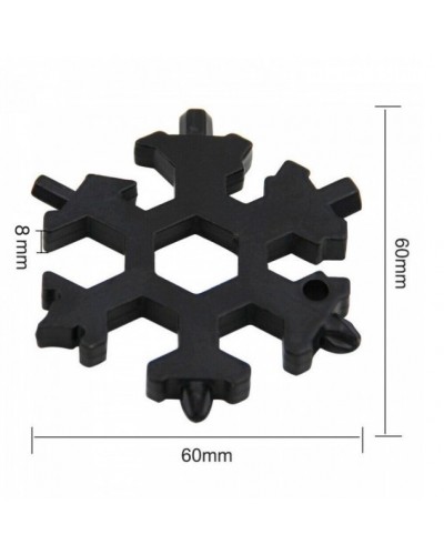 Универсальный гаечный ключ Снежинка СТ Multitool Snowflake Tool Черный