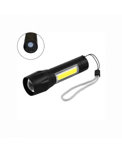 Компактный мощный аккумуляторный LED фонарик BL с USB зарядкой