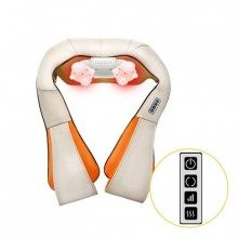 Роликовый массажер для шеи, спины, головы с подогревом, СТ Massager of Neck Kneading 101-6 24W