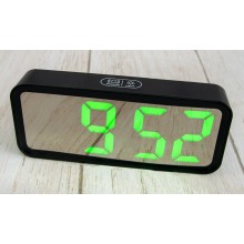 Электронные настольные led часы с будильником и термометром СТ DT-6508