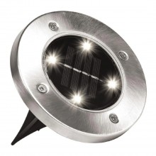 Уличный светильник на солнечной батарее "Bell Howell Disk lights" (4 led) Черный