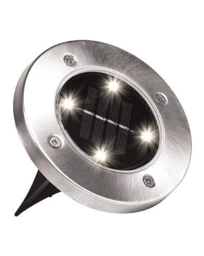 Уличный светильник на солнечной батарее "Bell Howell Disk lights" (4 led) Черный