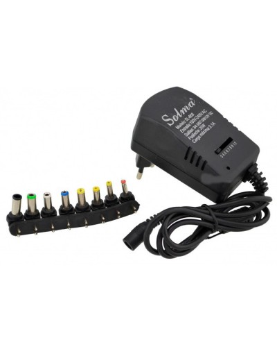Универсальный блок питания с регулировкой напряжения СТ Solma 12 v , адаптер зарядки (8 насадок)
