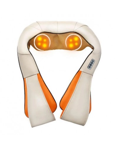 Роликовый массажер для шеи, спины, головы с подогревом, СТ Massager of Neck Kneading 101-6 24W