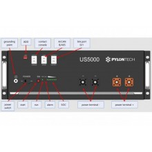 Аккумуляторный блок,  литий железо-фосфатный аккумулятор LiFePo4 PYLONTECH US5000 (5 КВТ*Ч / 48 В)