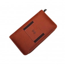 Кошелек, бумажник-Power Bank DMV с функцией беспроводной зарядки смартфона 4000 mAh Коричневый, отлично подойдет для подарка