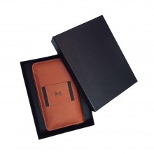 Кошелек, бумажник-Power Bank DMV с функцией беспроводной зарядки смартфона 4000 mAh Коричневый, отлично подойдет для подарка