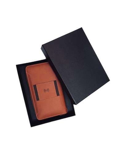 Кошелек, бумажник-Power Bank DMV с функцией беспроводной зарядки смартфона 4000 mAh Коричневый, отлично подойдет для подарка