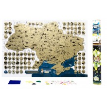 Скретч карта отметок Украина My Map Ukraine Юніка (украинский язык)